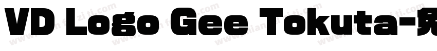 VD Logo Gee Tokuta字体转换